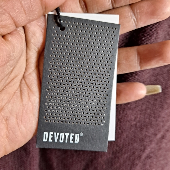 Devoted luxury apparel Crew neck maroon size XS - Picture 5 of 8